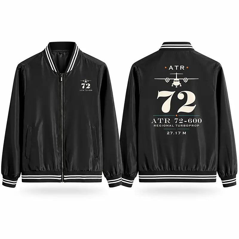 ATR 72-600 Stylish Jackets - Baseball Collar - Heritage - Black