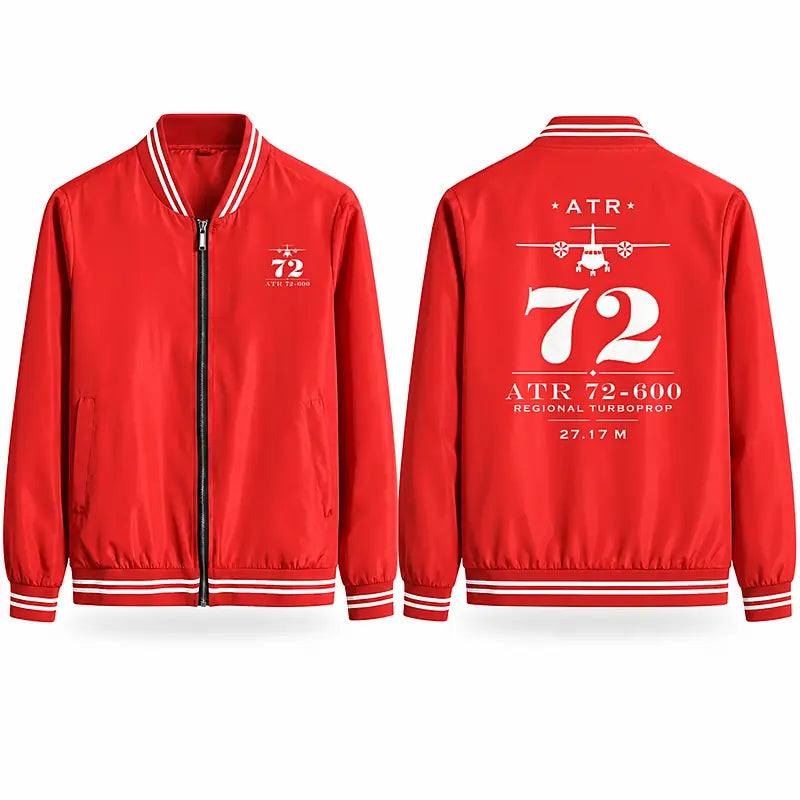 ATR 72-600 Stylish Jackets - Baseball Collar - Heritage - Red