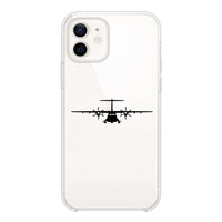 Thumbnail for ATR-72 Silhouette Designed Transparent Silicone iPhone Cases