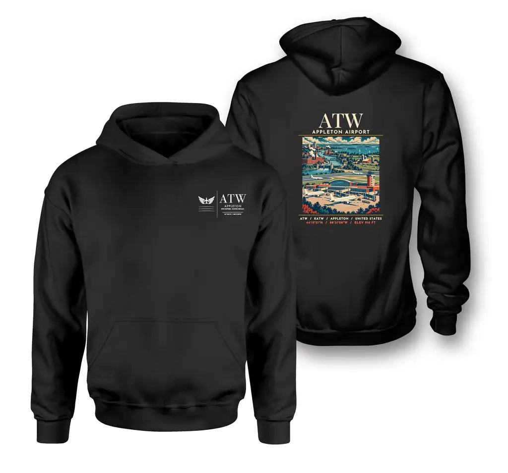 ATW - Poster - Double-Side Hoodie - Black