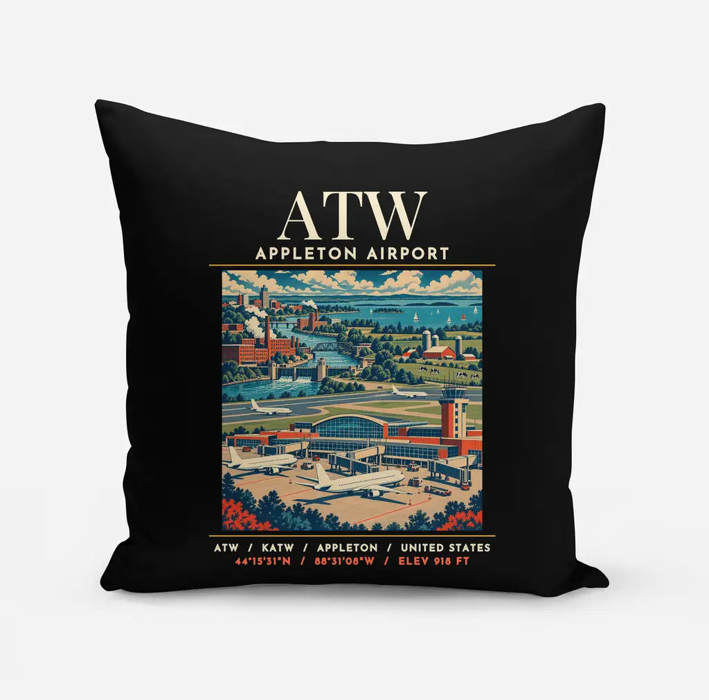 ATW - Poster - Pillow - Black