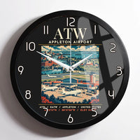Thumbnail for ATW - Poster - Wall Clock Framed - Black