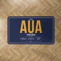 Thumbnail for Queen Beatrix International Airport (AUA) Carpets - Carpet Rectangle - ID Tag - Dark Blue V2
