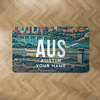 Thumbnail for Austin-Bergstrom International Airport (AUS) Carpets - Carpet Rectangle - Scene + Name V2