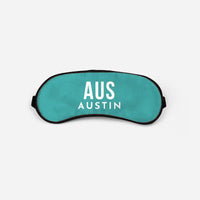 Thumbnail for Austin-Bergstrom International Airport (AUS) Sleep Masks - Sleep Mask - Code - Turquoise