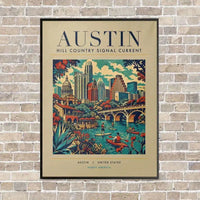 Thumbnail for AUSTIN - Poster - Canvas Framed - Beige