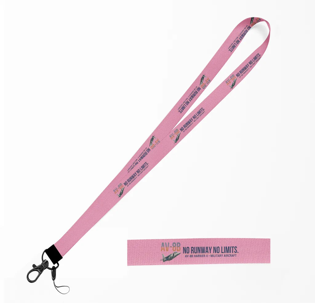 AV-8B Harrier II lanyard - pink