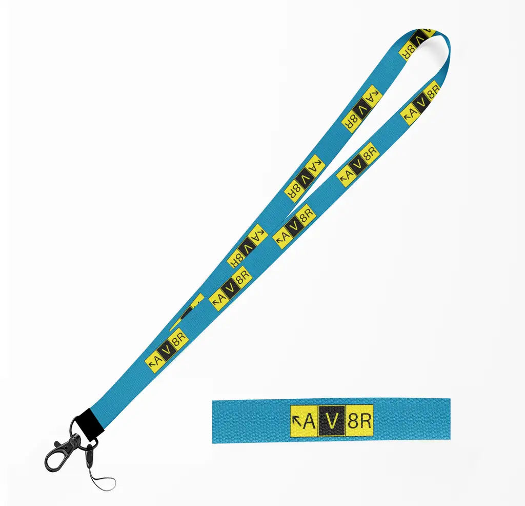 AV8R lanyard - light blue