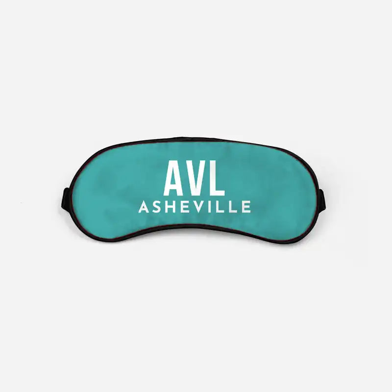 Asheville Regional Airport (AVL) Sleep Masks - Sleep Mask - Code - Turquoise