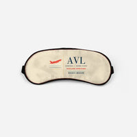 Thumbnail for Asheville Regional Airport (AVL) Sleep Masks - Sleep Mask - Front - Beige