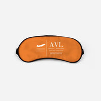 Thumbnail for Asheville Regional Airport (AVL) Sleep Masks - Sleep Mask - Front - Orange