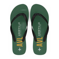 Thumbnail for Asheville Regional Airport (AVL) Slippers & Flip Flops - Slippers - Flip Flops - Code - Green