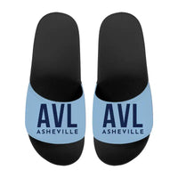 Thumbnail for Asheville Regional Airport (AVL) Slippers & Flip Flops - Slippers - Sport - Code - Light Blue