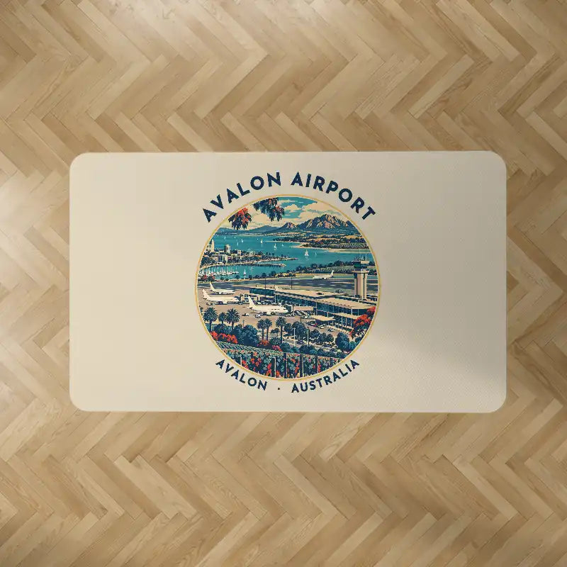 Melbourne Avalon Airport (AVV) Carpets - Carpet Rectangle - Badge - Beige V2