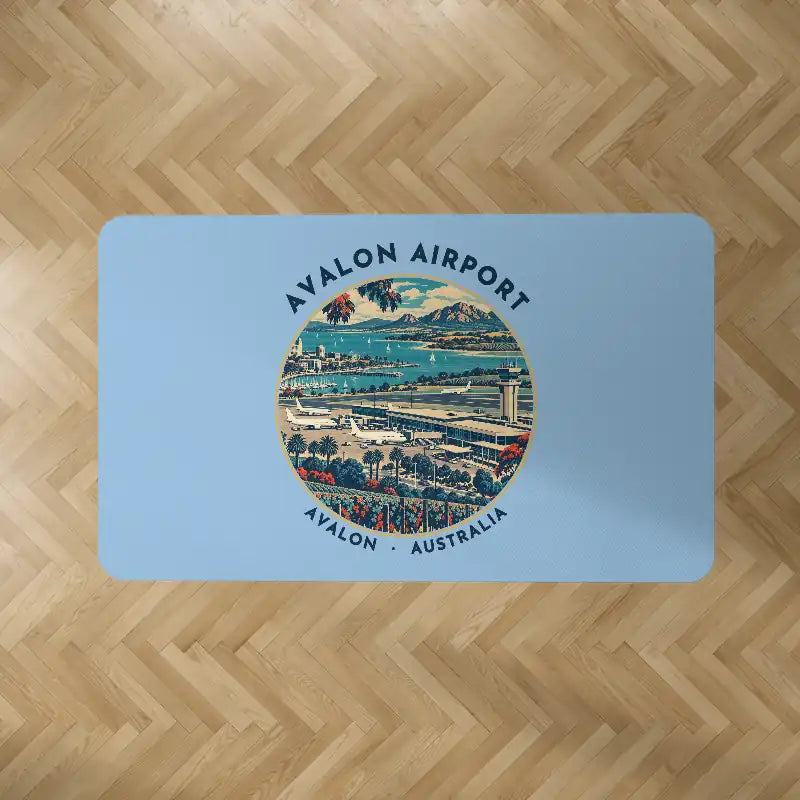 Melbourne Avalon Airport (AVV) Carpets - Carpet Rectangle - Badge - Light Blue V2
