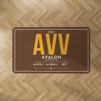 Thumbnail for Melbourne Avalon Airport (AVV) Carpets - Carpet Rectangle - ID Tag - Brown V2