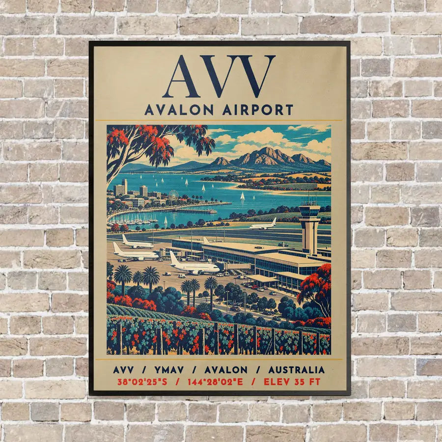 AVV - Poster - Canvas Framed - Beige