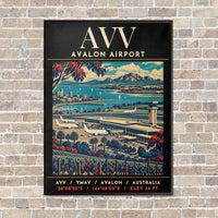 Thumbnail for AVV - Poster - Canvas Framed - Black
