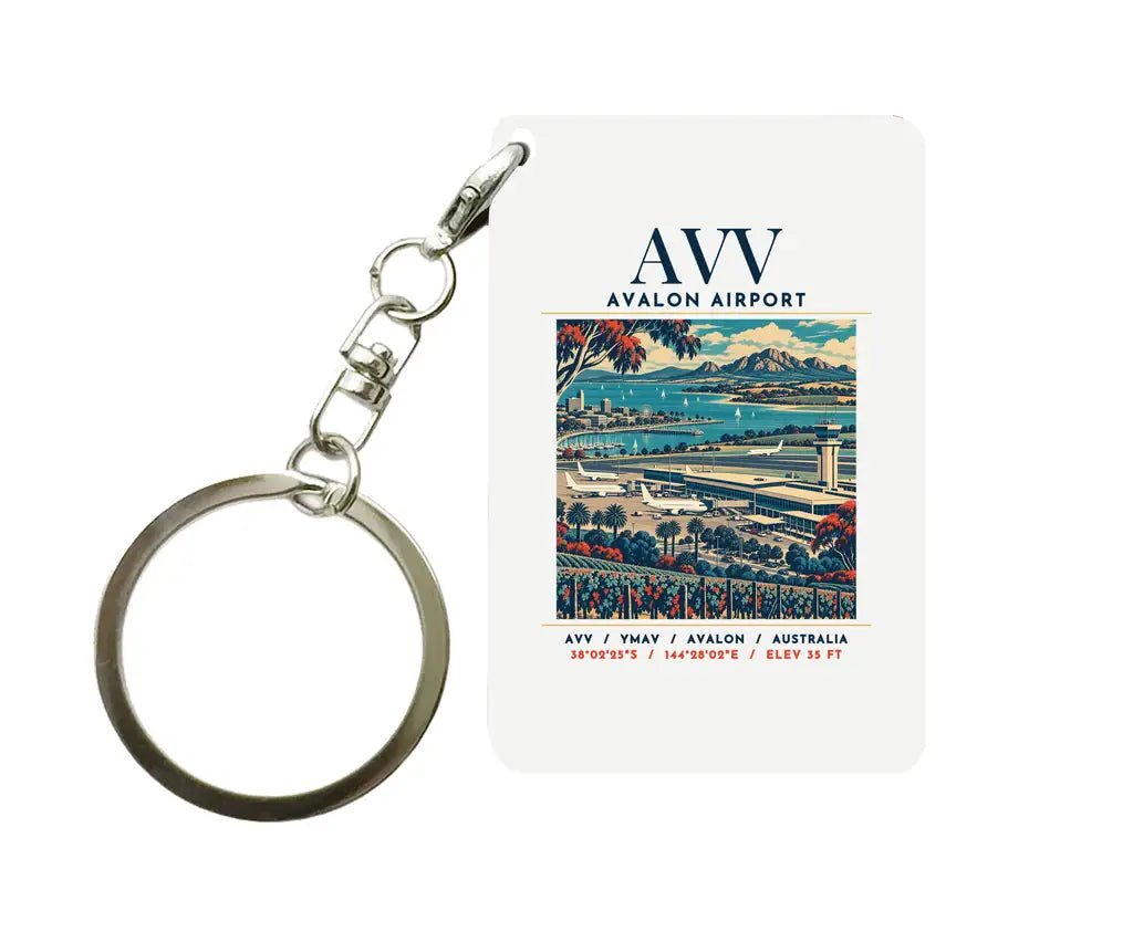 AVV - Poster - Key Chain - White