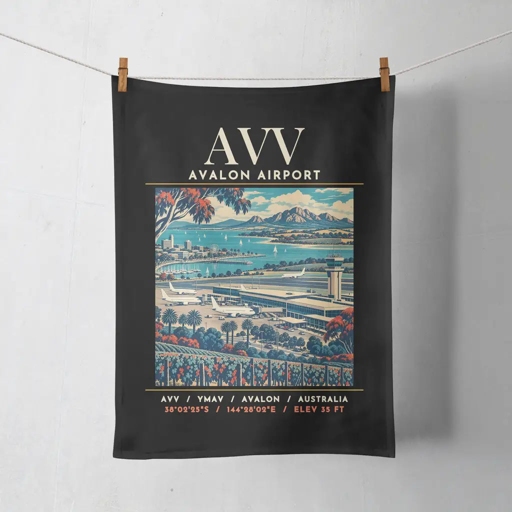 AVV - Poster - Towel - Black