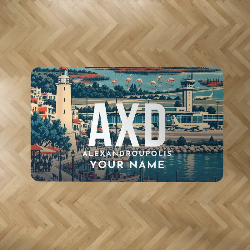 Dimokritos Airport (AXD) Carpets - Carpet Rectangle - Scene + Name V2