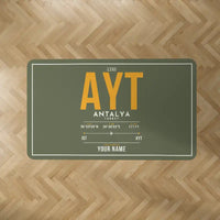 Thumbnail for Antalya Airport (AYT) Carpets - Carpet Rectangle - ID Tag + Name - Green Army V2