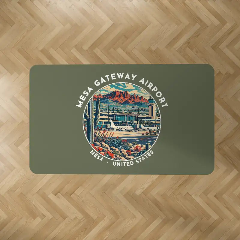 Mesa Gateway Airport (AZA) Carpets - Carpet Rectangle - Badge - Green Army V2