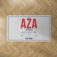 Thumbnail for Mesa Gateway Airport (AZA) Carpets - Carpet Rectangle - ID Tag + Name - Light Gray V2