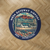 Thumbnail for Mesa Gateway Airport (AZA) Carpets - Carpet Round - Badge - Dark Blue V2