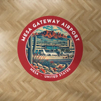 Thumbnail for Mesa Gateway Airport (AZA) Carpets - Carpet Round - Badge - Red V2