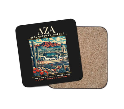 AZA - Poster - Coaster - Black