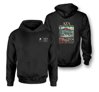 Thumbnail for AZA - Poster - Double-Side Hoodie - Black