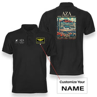 Thumbnail for AZA - Poster - Double-Side Polo - Black + Name