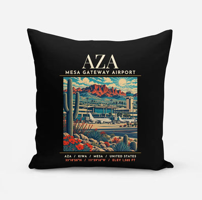 AZA - Poster - Pillow - Black