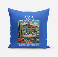 Thumbnail for AZA - Poster - Pillow - Blue