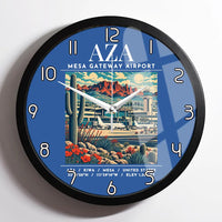 Thumbnail for AZA - Poster - Wall Clock Framed - Blue