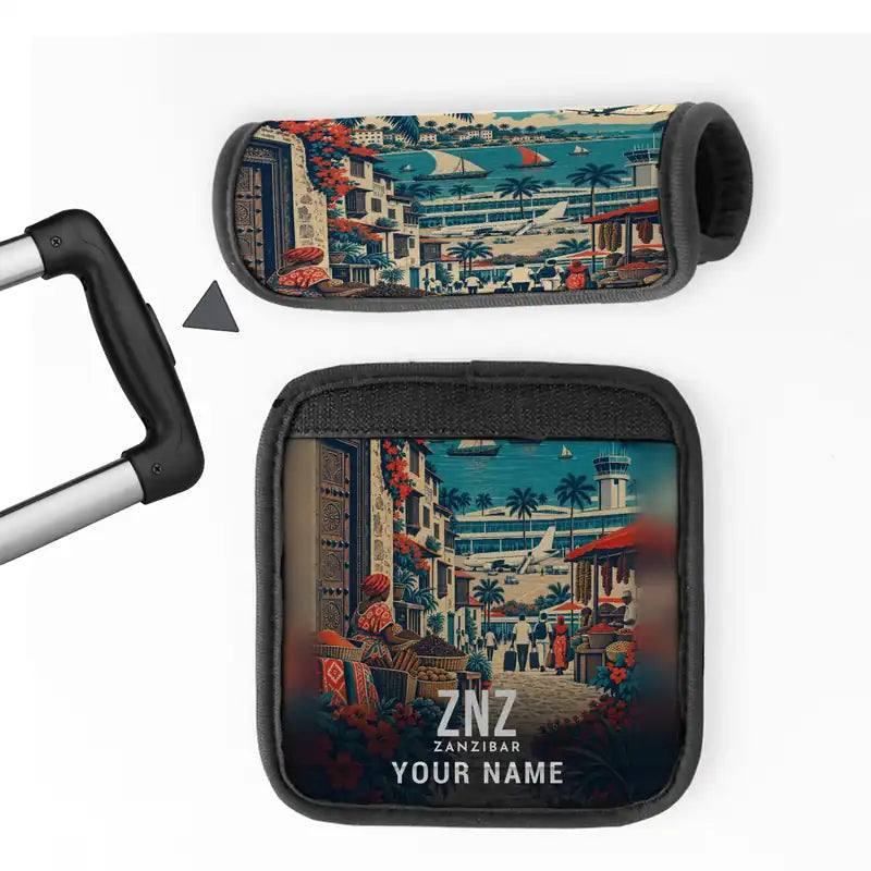 Abeid Amani Karume International Airport (ZNZ) Luggage Handle Covers - 3D Full Print + Name