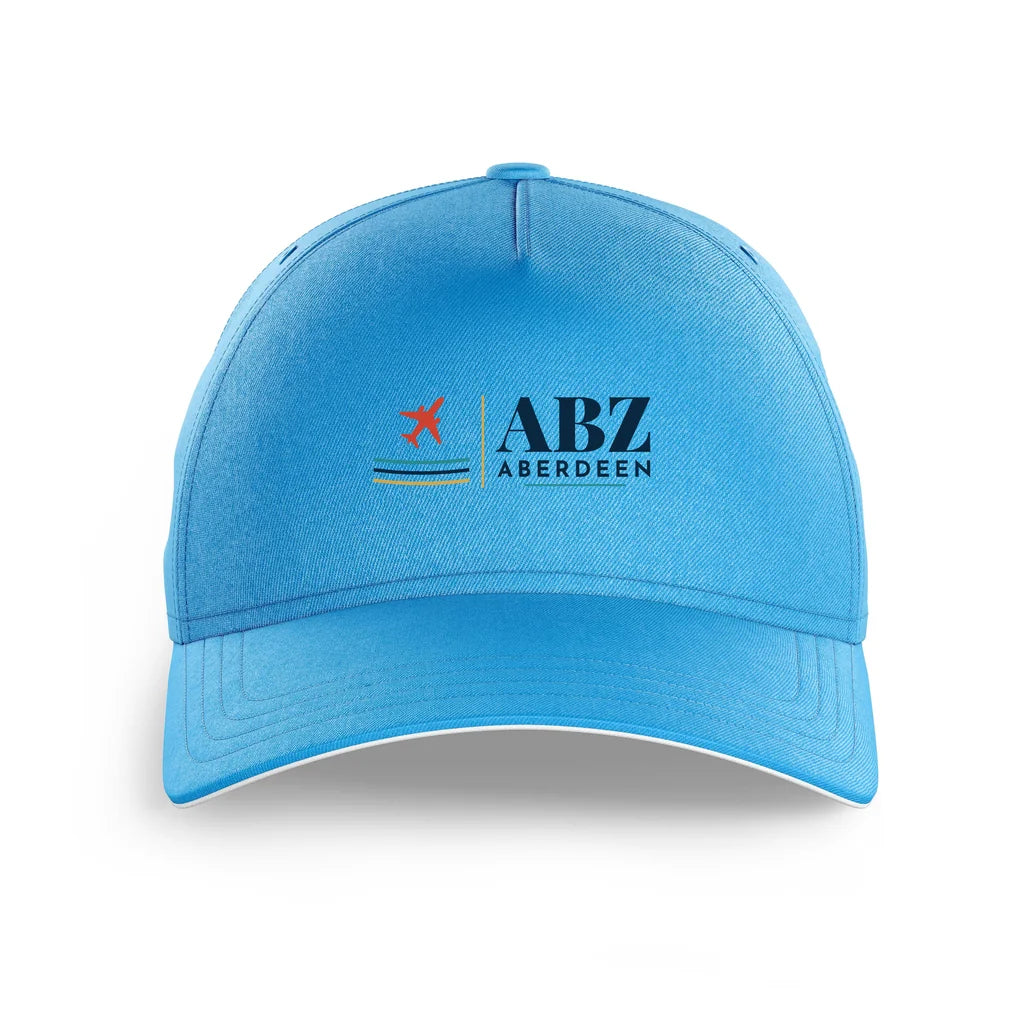 Aberdeen International Airport (ABZ) printed hat - light blue