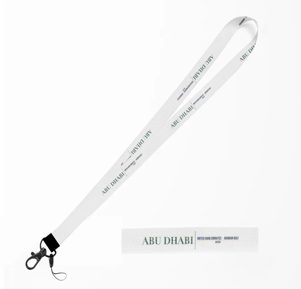 Abu Dhabi City Series lanyard - white