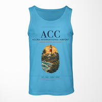 Thumbnail for Accra International Airport (ACC) design on sky blue tank top
