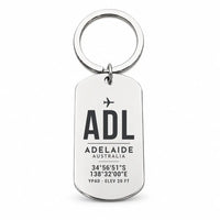 Thumbnail for Adelaide Airport ADL - Key Chain - Original Design - Silver