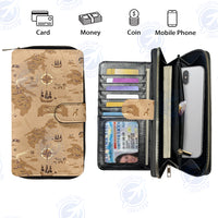 Thumbnail for Adventurer Designed Leather Long Zipper Wallets
