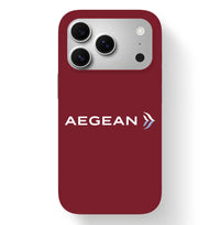Thumbnail for Aegean Airlines design on dark red iPhone 17 Pro MagSafe case