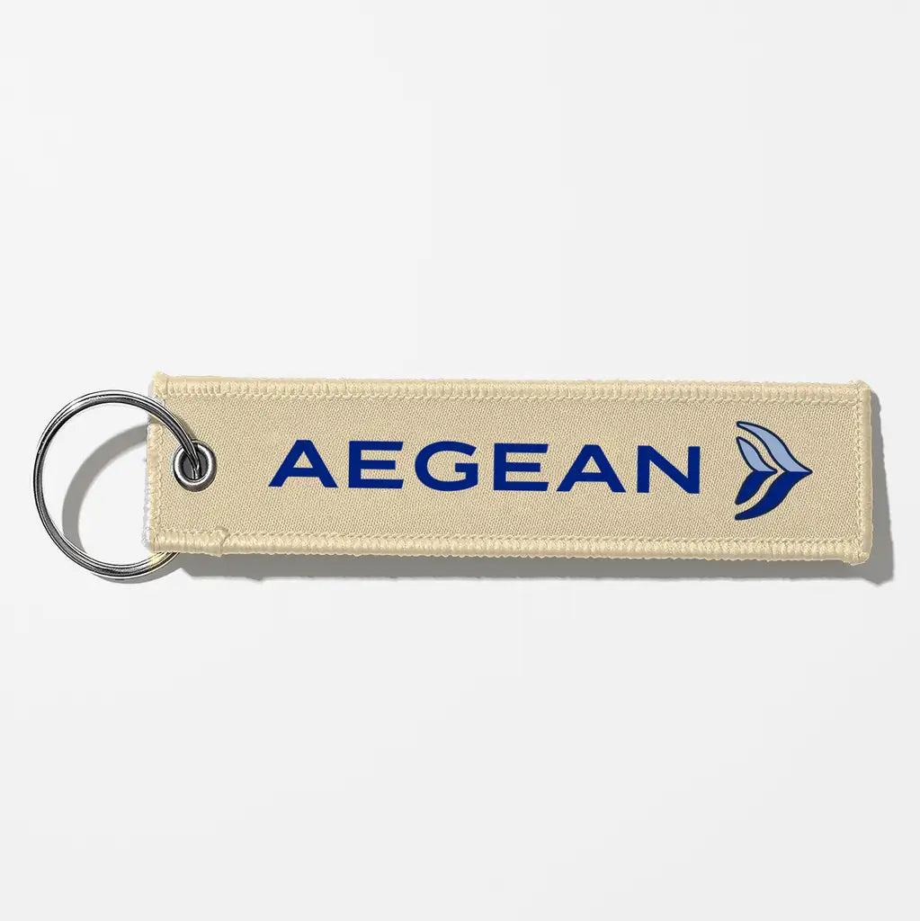 Aegean Airlines Crew & Staff Tag Key Chains - Beige