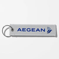 Thumbnail for Aegean Airlines Crew & Staff Tag Key Chains - Light Gray