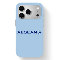 Thumbnail for Aegean Airlines design on light blue iPhone 17 Pro MagSafe case