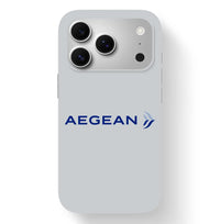 Thumbnail for Aegean Airlines design on light gray iPhone 17 Pro MagSafe case