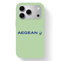 Thumbnail for Aegean Airlines design on light green iPhone 17 Pro MagSafe case