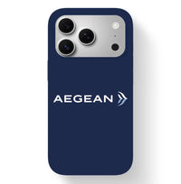 Thumbnail for Aegean Airlines design on navy blue iPhone 17 Pro MagSafe case