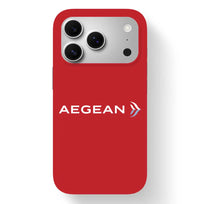 Thumbnail for Aegean Airlines design on red iPhone 17 Pro MagSafe case